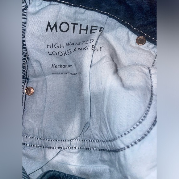 New! MOTHER High Waisted Ankle Fray Jeans in Enchanted 👖size 29 - Picture 13 of 14